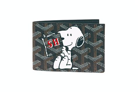 goyard x snoopy|Snoopy Goyard wallet.